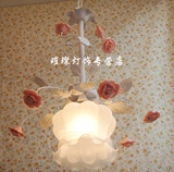 创意单头小阳台楼梯餐厅吊灯欧式吧台韩式田园风格儿童房卧室吊灯