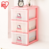 爱丽思IRIS kitty卡通儿童塑料三层窄柜夹缝收纳柜宝宝整理柜K3D