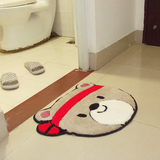 卡通地毯脚垫吸水防滑垫 卫浴厕所卫生间门口地垫门垫可爱儿童房
