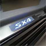 铃木天语SX4专用LED冷光不锈钢迎宾踏板内饰门槛条装饰条汽车改装