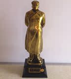 毛泽东铜像40cm 毛主席全身雕塑电镀像风衣像 伟人树脂工艺摆件