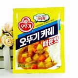 韩国进口食品 不倒翁奥士基咖喱粉 辣味 100g 韩式调味料 新品