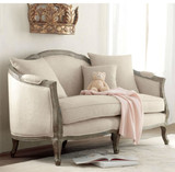 外贸出口法式美式复古做旧沙发 实木布艺沙发 会所样板房家具特价