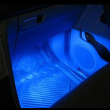LED七彩汽车室内氛围灯 气氛灯脚底装饰灯 感应 太阳能供电