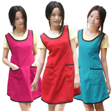 七之莲品牌 韩版时尚家居厨房咖啡厅工作围裙女 79177可定制订做