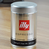 意利 illy咖啡粉 意大利原装进口 重度烘焙 意式纯黑咖啡粉 250克