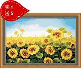 EZdraw(易卓) DIY数字油画 60*90买1送5 静物花卉 有散框 向日葵