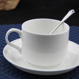 划区包邮唐山骨瓷欧式纯白咖啡杯套装英式红茶杯简约杯子咖啡器具