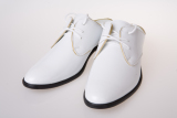 新款男士皮鞋大合唱服装舞台鞋演出鞋子男 单鞋 影楼拍照白色