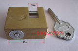 40mm磁性铜挂锁 磁力横开电表箱锁 防撬防盗电力表箱锁