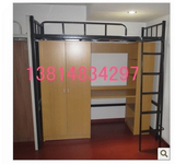 苏州大学公寓床 学校公寓床 上下铺刚木床 学生公寓床 单门和双门
