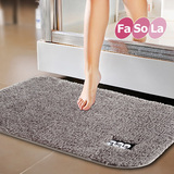 日本FASOLA正品 超吸水茸绒室内地垫厨房卫浴室门垫床前防滑脚垫