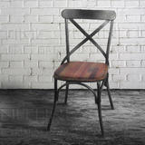 美式乡村loft时尚现代工业风餐椅 靠背椅子出口装饰家具