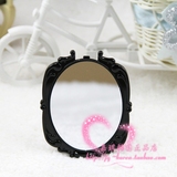 韩国进口 镜子 化妆镜子  折叠镜子 梳妆镜 安娜苏黑色镜 随身镜