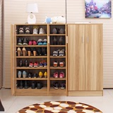 特价包邮简约现代鞋柜大容量实木多层 欧式组合组装木质鞋架简易
