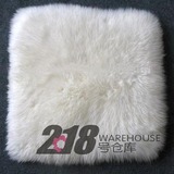 订做定做异型长方形澳洲冬季羊毛羊剪绒沙发垫椅垫坐垫毛垫飘窗垫