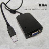 usb转vga usb转视频usb显卡 笔记本外置显卡 扩展多个显示器1080p