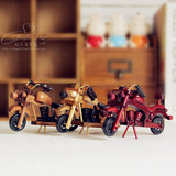 zakka木制杂货 汽车模型摆设 摩托车 家居装饰品摆件 工艺礼品