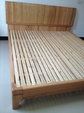 大自然实木床纯榉木床1.8米双人床原木色