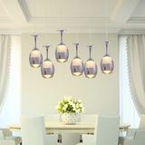 创意现代简约LED水晶吊灯客厅灯 餐厅灯客厅灯 酒杯灯