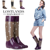 Lostlands高筒橡胶女式雨靴/毛绒里高筒雨鞋 四季/保暖雨鞋可选