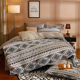 A棉B法莱绒四件套秋冬加厚珊瑚绒学生宿舍床单被套单双人床上用品