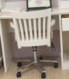 包邮 田园韩式家具 白色电脑转椅 实木田园转椅韩式椅子 扶手转椅
