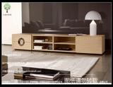 北欧白橡木色电视柜简约现代胡桃木色电视柜组合电视柜现代简约