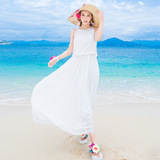 【天天特价】夏韩版雪纺连衣裙修身显瘦大码仙女海边度假沙滩长裙