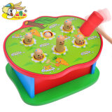 宝宝木制打地鼠敲打玩具 婴幼儿童益智敲击果虫亲子玩具1-2-3-7岁