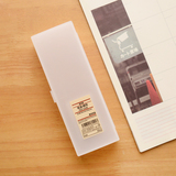 [转卖]无印良品日本MUJI笔盒透明PP塑料铅笔盒大小号文具