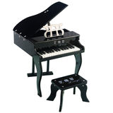 艾维婴儿童电子琴钢琴玩具乐器30键木制钢琴 白色