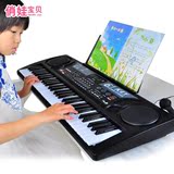 俏娃宝贝电子琴多功能宝宝中文儿童61键电子琴教学琴玩具钢琴电源