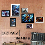 特价包邮DOTA2魔兽世界英雄联盟主题照片墙网吧网咖专用装饰画