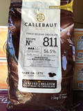 比利时进口 Callebaut/嘉利宝54.5%黑巧克力豆 耐高温 2.5公斤