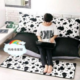 促销懒人沙发床单双人可拆洗创意榻榻米坐垫卧室地板睡垫黑白奶牛