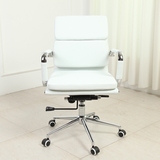 上海白色时尚电脑椅办公椅升降会议椅转椅皮质员工椅子新款