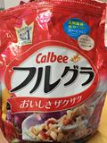 日本calbee卡乐比水果麦片800g营养果仁早餐水果麦片 干吃脆香