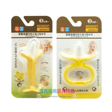 日本原装KJC 香蕉型婴儿牙胶 医用级硅胶 安全磨牙牙胶3个月起