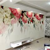 乡村婚房墙纸无纺布无缝定制壁画田园花卉个性创意壁纸美式