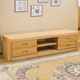 得美家具 纯全实木电视柜现代中式榉木家具1.8米环保地柜