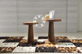 现代简约小茶几实木沙发边几角几 北欧创意圆形桌子客厅边桌边柜