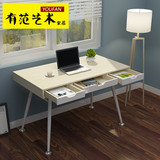 1.2米大桌面电脑桌台式家用钢木书桌带抽屉办公桌写字台DNZ创意