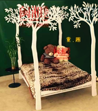 铁艺婚床现货1.8米韩式欧式复古 单人公主 童话铁艺床 儿童铁艺床