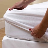 外贸出口英国纯棉毛巾布床笠 隔尿防水席梦思床罩床套1.5 1.8米床