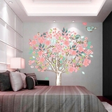 浪漫温馨桃花树墙贴纸客厅沙发背景电视墙贴画卧室床头装饰墙贴纸
