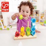 德国hape数字堆堆乐 婴儿早教积木木制串珠 益智玩具 1-2岁宝宝