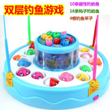 儿童车轮电动小猫钓鱼套装磁性大号2岁宝宝玩具儿童益智玩具1-3岁