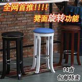 特价实木酒吧椅欧式吧台椅子创意高椅木简约高脚凳子前台时尚吧凳