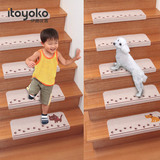 热卖日本进口百货室内楼梯脚垫旋梯防滑垫踏步垫阶梯地毯免胶儿童